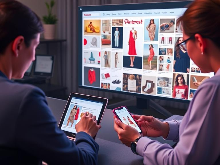 Pinterest users browsing product ideas and discovering new brands.