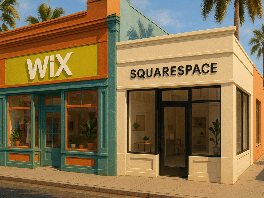 Two San Diego storefronts.