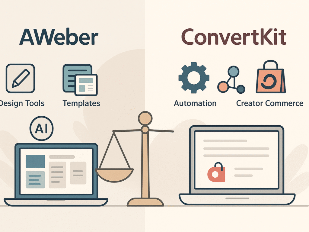 Balanced overview comparing AWeber and ConvertKit strengths for different users.